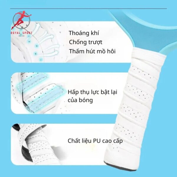 Cấu tạo cán vợt pickleball
