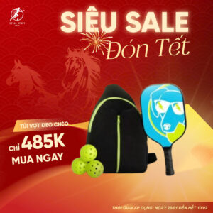 Túi đựng vợt Pickleball đeo chéo (3 màu)