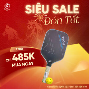 Vợt pickleball cao cấp sợi carbon T700