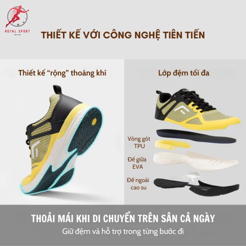 Giày Pickleball Nam Cao Cấp GPM1-1-M 13 giay-pickleball-nam-gpm1-1-m-duoc-ua-chuong-voi-thiet-ke-bang-cong-nghe-tien-tien-mang-lai-su-thoai-mai-khi-di-chuyen