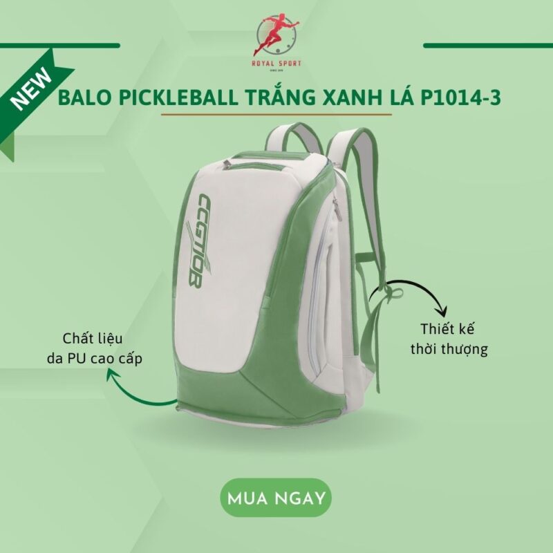 Balo Đựng Vợt Pickleball Da PU Cao Cấp P1014-3 4 balo đựng vợt pickleball da PU cao cấp P1014-3