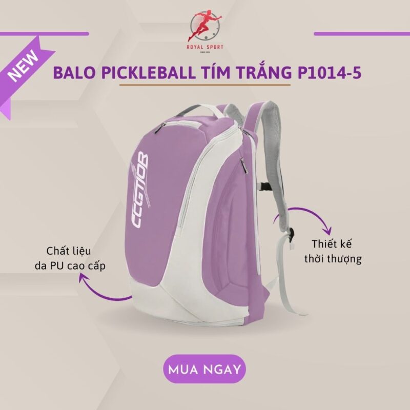 Balo Đựng Vợt Pickleball Da PU Cao Cấp P1014-5 5 Balo đựng vợt pickleball da PU cao cấp P1014-5