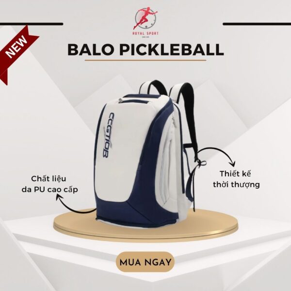 Balo pickleball da PU cao cấp PVN1014-1