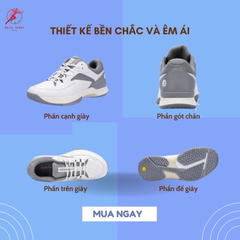 Giày Pickleball nam cao cấp GPM2-1-M 8 giay-gpm2-1-m-duoc-thiet-ke-ben-chac-va-mang-lai-su-em-ai-cho-doi-chan-cua-ban