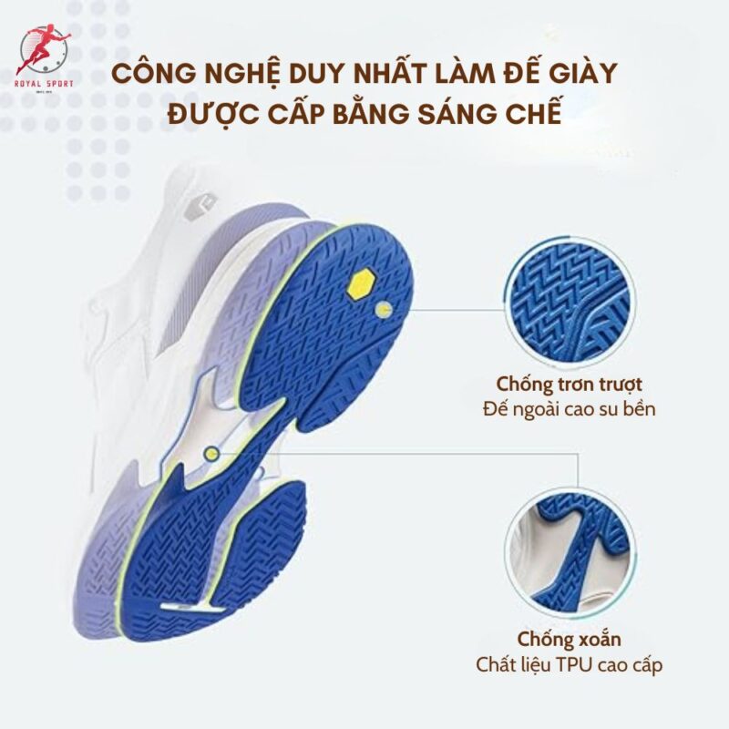 Giày Pickleball nam cao cấp GPM2-2-M 13 de-giay-gpm2-2-m-duoc-cap-bang-sang-che
