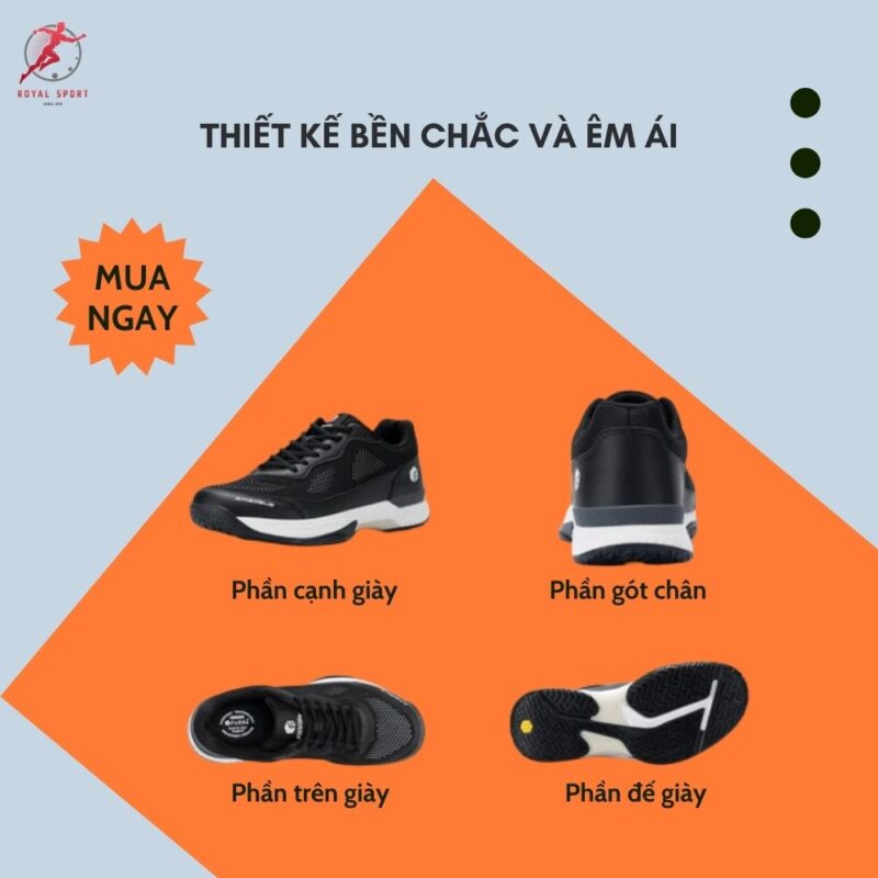 Giày Fitville nam cao cấp GPM3-4-M 4 giay-pickleball-nam-gpm3-4-m-duoc-ua-chuong-voi-thiet-ke-ben-chac