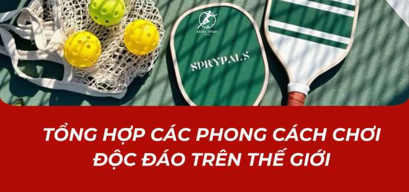 Tong hop cac phong cach choi pickleball tren the gioi